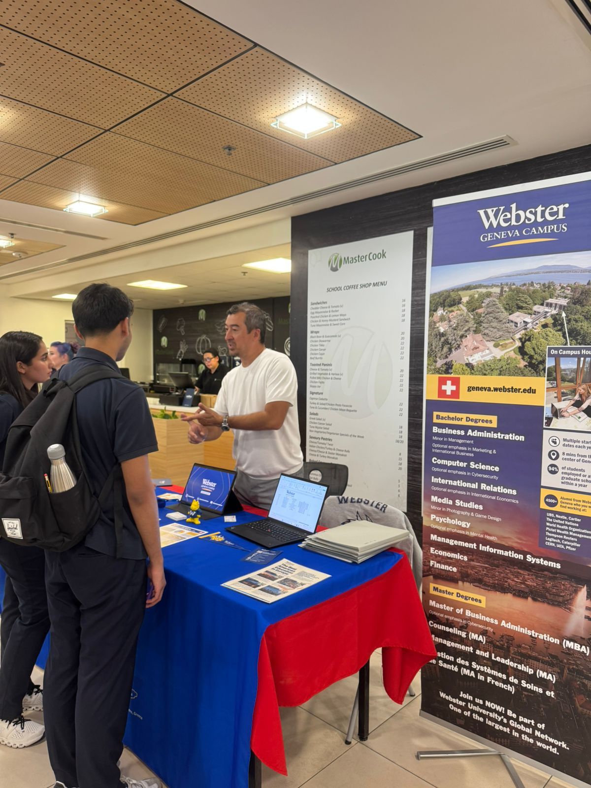 Webster University Geneva Campus stand
